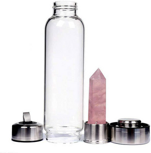 Botella De Agua De Cristal De Cuarzo